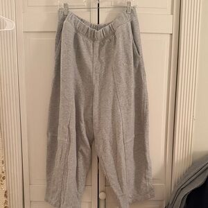Aerie Gray Wide Leg Pants